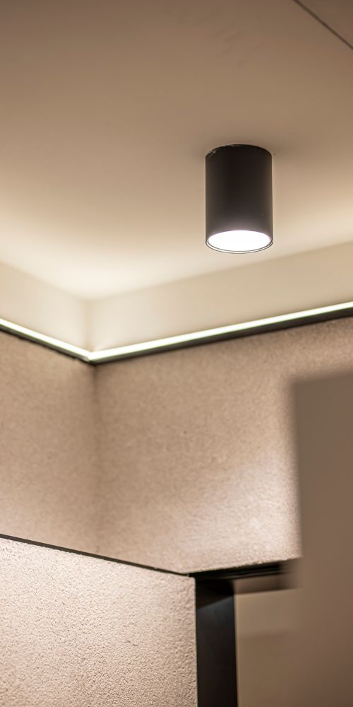 M Star Rooms room with ambient LED lighting